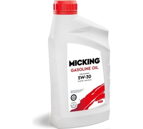 Моторное масло Micking Gasoline Oil MG1 5W-30 синтетическое API SP/RC для бензиновых двигателей 1 л M2127