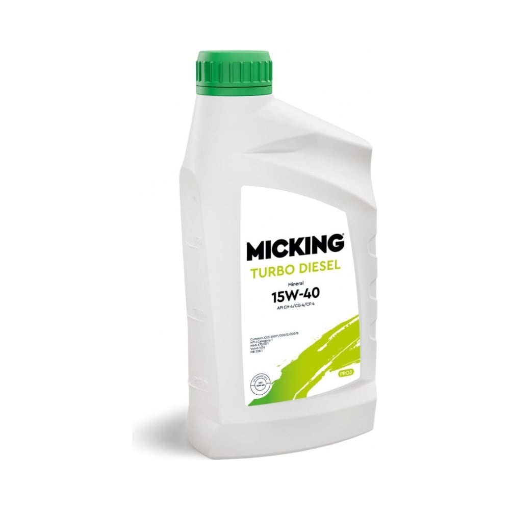 Моторное масло Micking Turbo Diesel PRO3 15W-40 минеральное API CH-4/CG ...