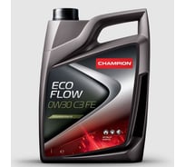 Автомобильное моторное масло CHAMPION ECO FLOW 0w30 C3 FE премиум класса, 1 л, Бельгия, автомасло для бензиновых и дизельных двигателей машины 8221576