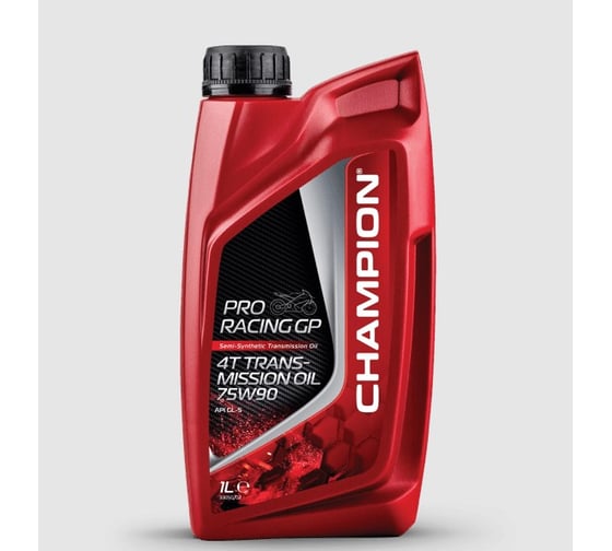 Трансмиссионное масло CHAMPION PRORACING GP 4T TRANSMISSION OIL 75W90, 1 л 8232657