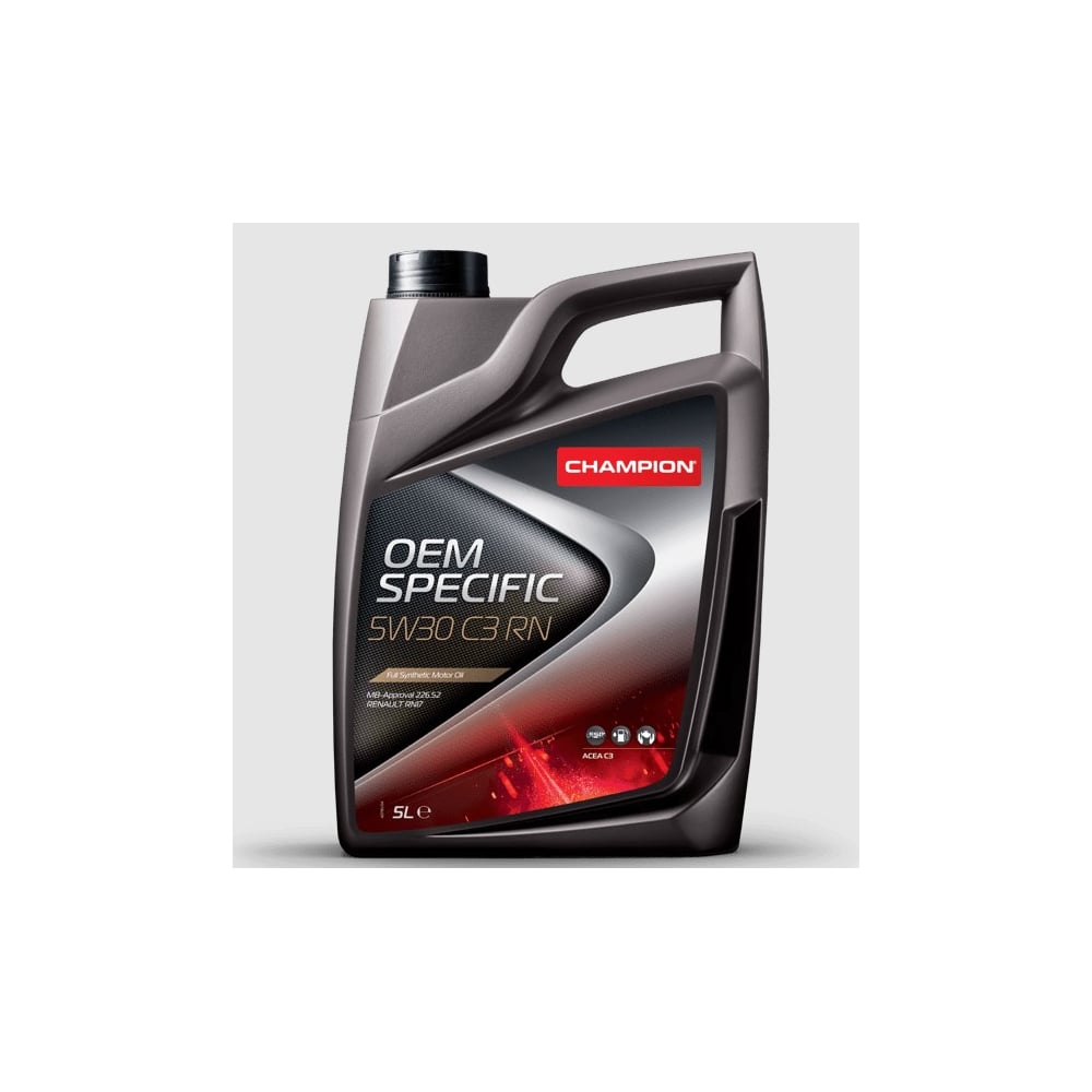 Автомобильное моторное масло CHAMPION OEM SPECIFIC 5w30 C3 RN премиум ...