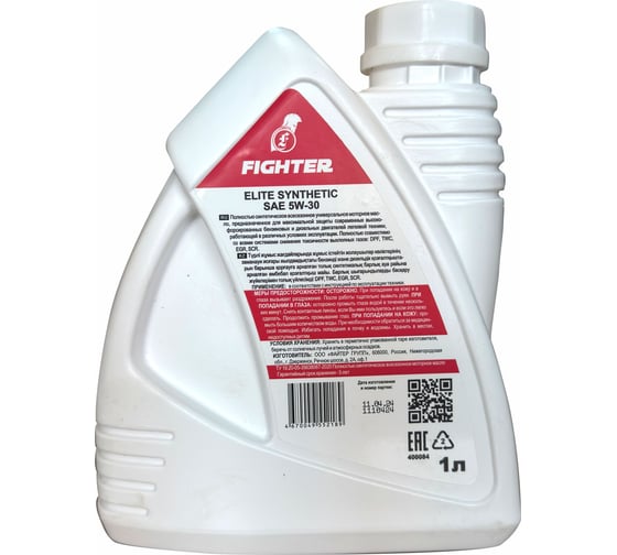 Масло Fighter ELITE SYNTHETIC LL 5W30 A3/B4 SL/CF (1 л) с F400084