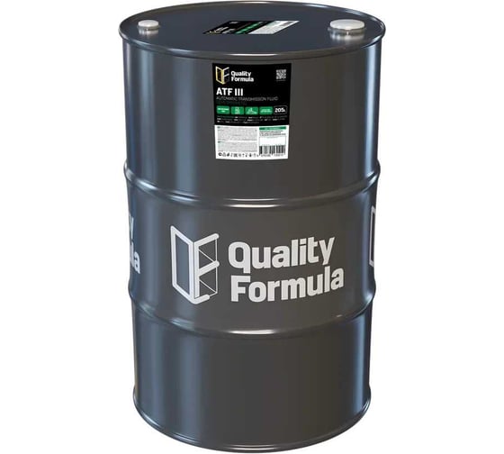 Трансмиссионное масло Quality Formula QF ATF III, 205л 410025017 1