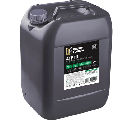 Трансмиссионное масло Quality Formula QF ATF III, 20л 410025018