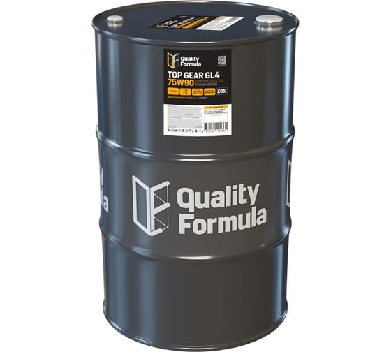 Трансмиссионное масло Quality Formula QF TOP GEAR GL4 75W90, 205л 430900128