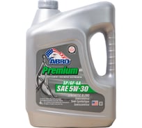 Масло моторное ABRO Premium Synthetic Blend (полусинтетика) SAE 5W30 4 л MO-SB-5-30-SP-4L