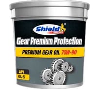 Трансмиссионное масло Shield Lubricants SHIELD GEAR PREMIUM PROTECTION 75W-90, 20 л 2210020