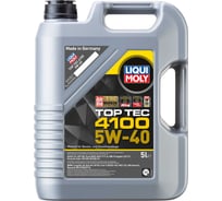 НС-синтетическое моторное масло LIQUI MOLY Top Tec 4100 5W-40, CF/SN, C3, 5 л 3701