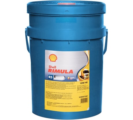 Масло Shell Rimula R5 E 10W-40, 20 л 550027381