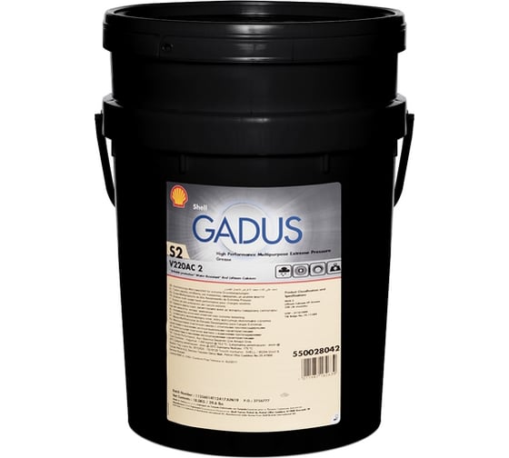 Масло Shell Gadus S2 V220AC 2, 18 кг 550028042
