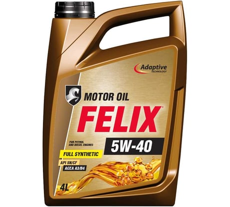 Моторное масло FELIX 5W-40 ACEA A3/B4, API SN/CF 4 л 410000112