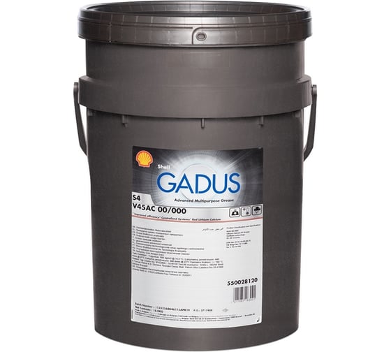 Масло Shell Gadus S4 V45AC 00/000, 18 кг 550028120 1