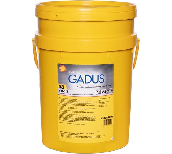 Масло Shell Gadus S3 V460 2, 18 кг 550028006