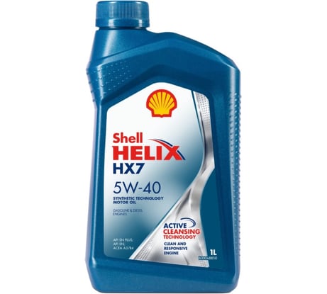 Масло Shell Helix HX7 5W-40, 1 л 550051496