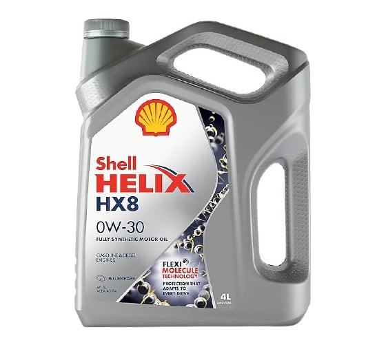 Масло Shell Helix HX8 0W-30, 4 л 550050026