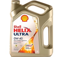 Масло Shell Helix Ultra 0W-40 API SP, 4 л 550055900