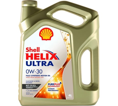 Масло Shell Helix Ultra ECT C2/C3, 0W-30, 4 л 550046375