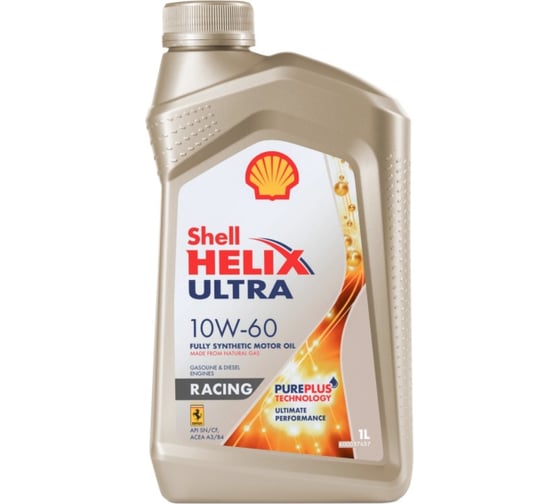 Масло Shell Helix Ultra Racing 10W-60, 1 л 550046411 1