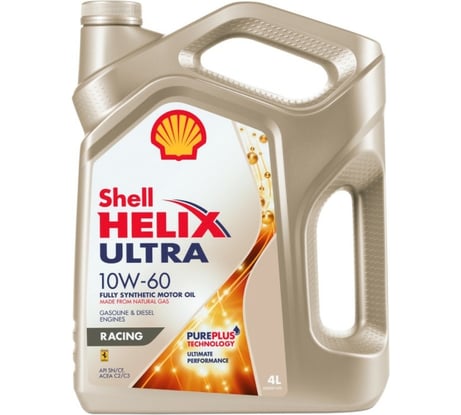 Масло Shell Helix Ultra Racing 10W-60, 4 л 550046412