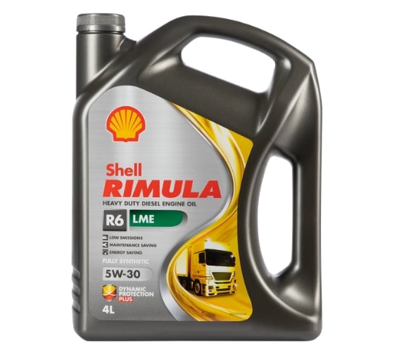 Масло Shell Rimula R6 LME 5W-30, 4 л 550044887