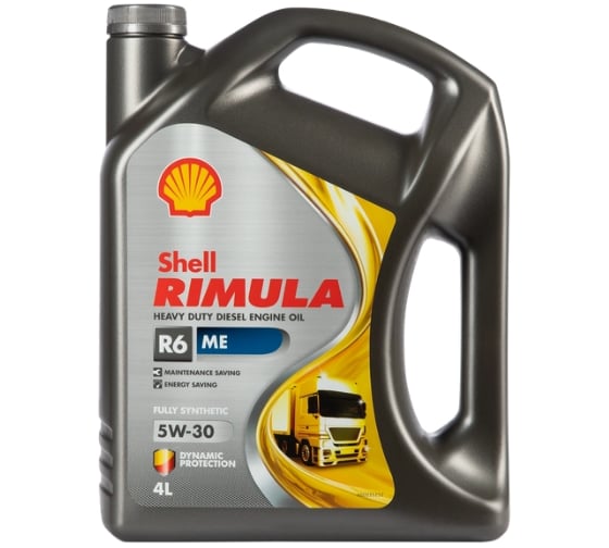 Масло Shell Rimula R6 ME 5W-30, 4 л 550052171 1