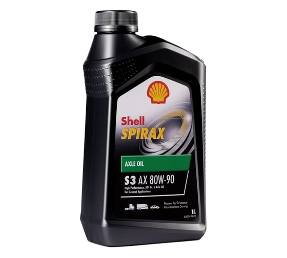 Масло Shell Spirax S3 AX 80W-90, 1 л 550048689