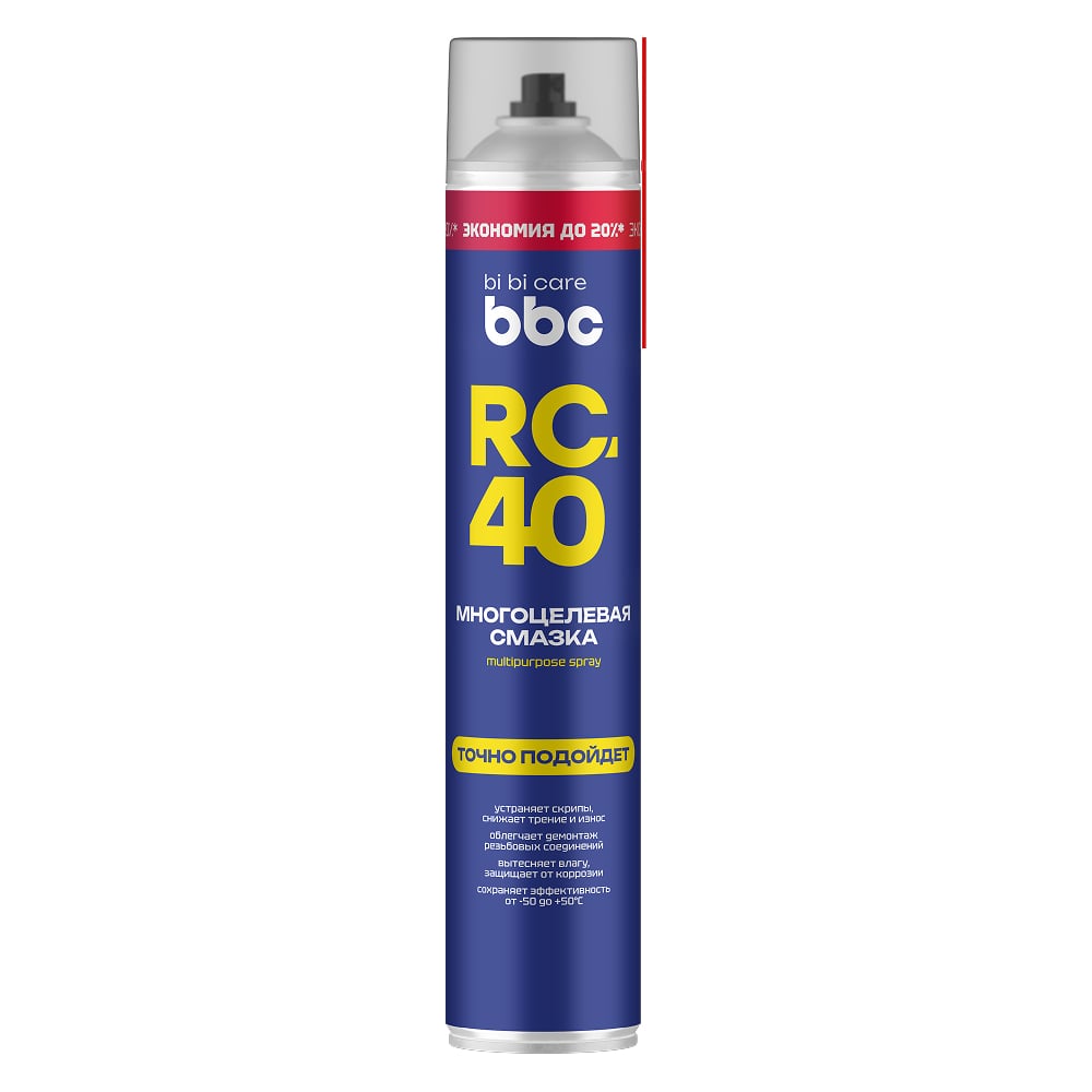Химия смазка (аэрозоль) RC-40 BiBiCar 1000 мл.