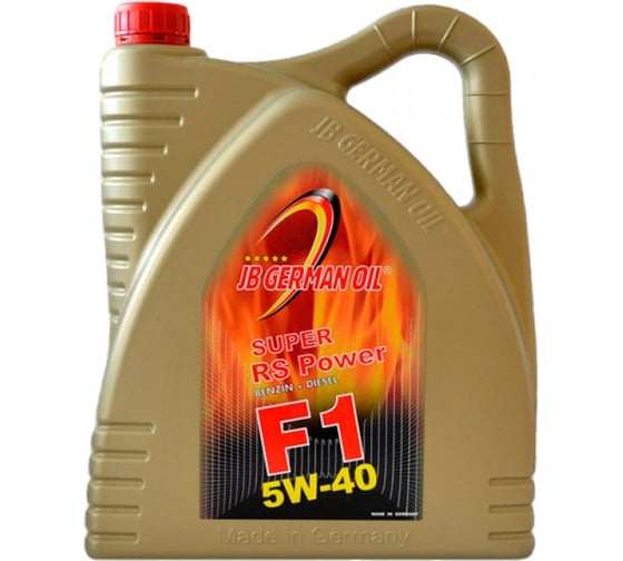 Синтетическое моторное масло JB GERMAN OIL Super F1 RS Power 5W40 A3/B4 5л 326-304