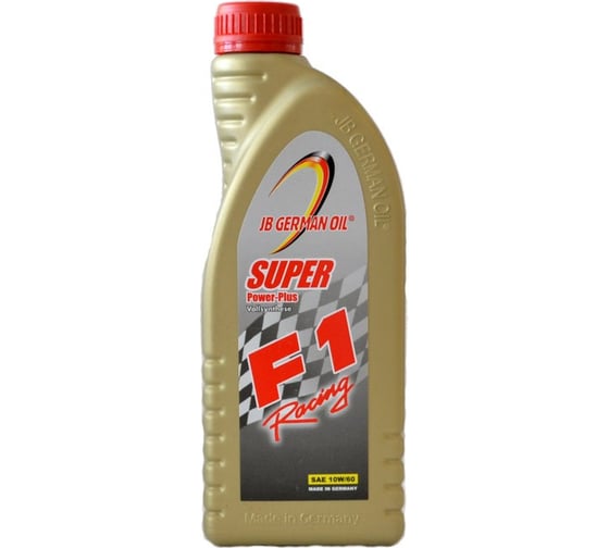 Синтетическое моторное масло JB GERMAN OIL Super F1 Plus Racing SAE 10W-60 A3/B4 1л 314-539 1