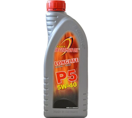 Синтетическое моторное масло JB GERMAN OIL Longlife P-5 SAE 5W-40 1л 314-918