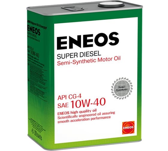 Моторное масло ENEOS CG-4 полусинтетика 10W40 4л oil1328