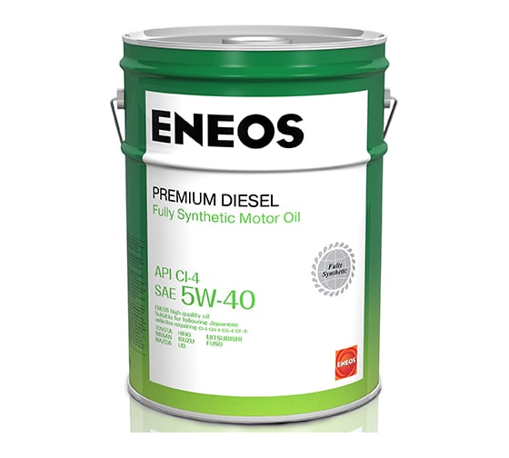 Моторное масло ENEOS Premium Diesel CI-4, 5W-40, 20 л 8809478942827