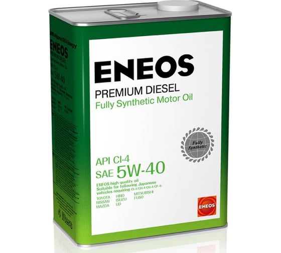 Моторное масло ENEOS Premium Diesel CI-4 5W-40 4л 8809478943077 1