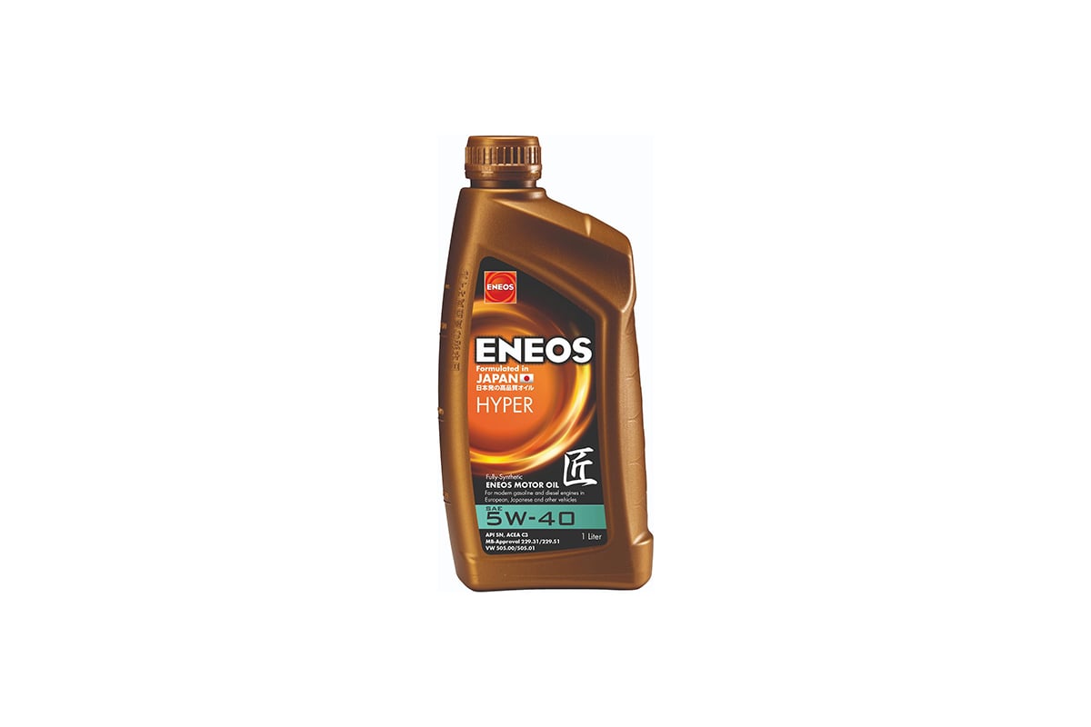 Моторное масло ENEOS Hyper 5W40 API SN ACEA C3 1л EU0031401N - выгодная ...