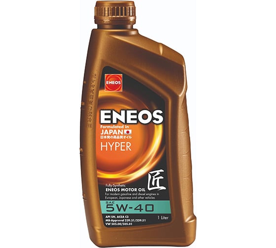 Моторное масло ENEOS Hyper 5W40 API SN ACEA C3 1л EU0031401N
