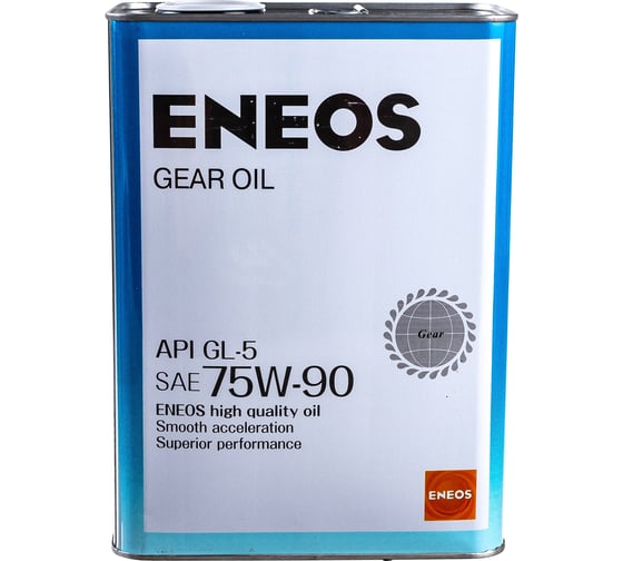 Трансмиссионное масло ENEOS GEAR GL-5, 75W90, 4 л oil1370 1