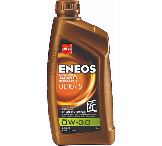 Моторное масло ENEOS Ultra S 0W30 C2 1л EU0023401N