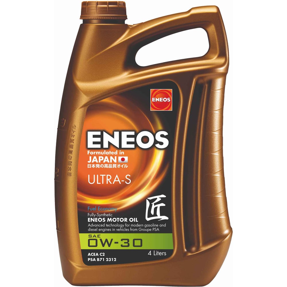 Моторное масло ENEOS Ultra S 0W30 C2 4л EU0023301N - выгодная цена ...