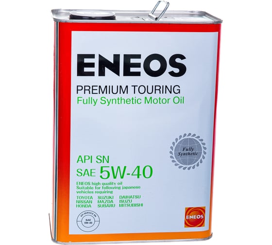 Моторное масло ENEOS Premium Touring SN 5W40 4л 8809478942162