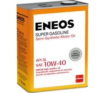 Моторное масло ENEOS SL полусинтетика 10W40 4л oil1357 16837699
