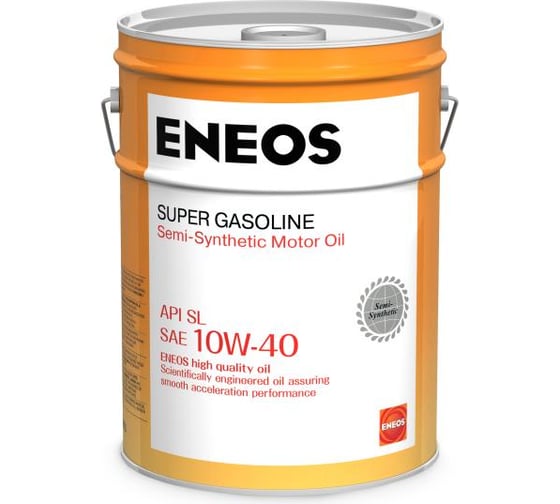 Моторное масло ENEOS SL полусинтетика 10W40 20л oil1356 1