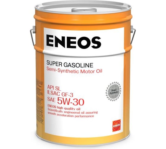 Моторное масло ENEOS SL полусинтетика, 5W30, 20 л oil1360 1