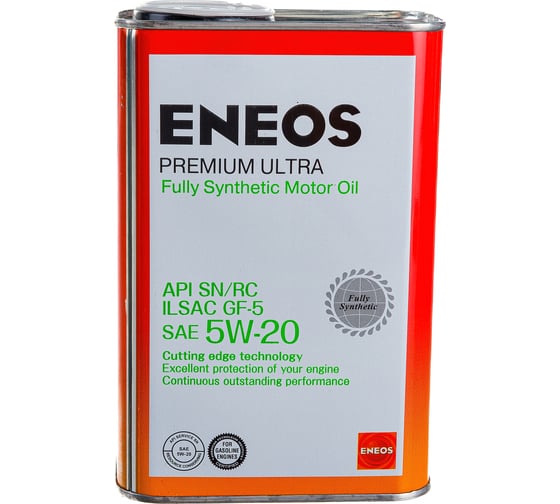 Моторное масло ENEOS Premium Ultra 100 Synt. SN 5W20 1л 8801252022190