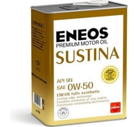 Моторное масло ENEOS SUSTINA SN 0W-50 4л 4943589134598