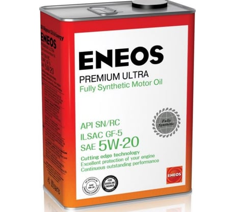 Моторное масло ENEOS Premium Ultra 100 Synt. SN 5W20 4л 8809478941790