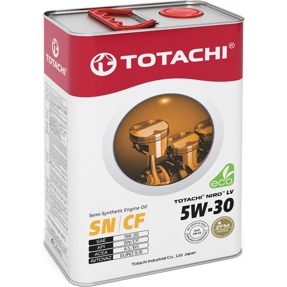 Масло моторное 5W30 п/синт. LV Semi-Synthetic API SN/CF (4л) (TOTACHI)