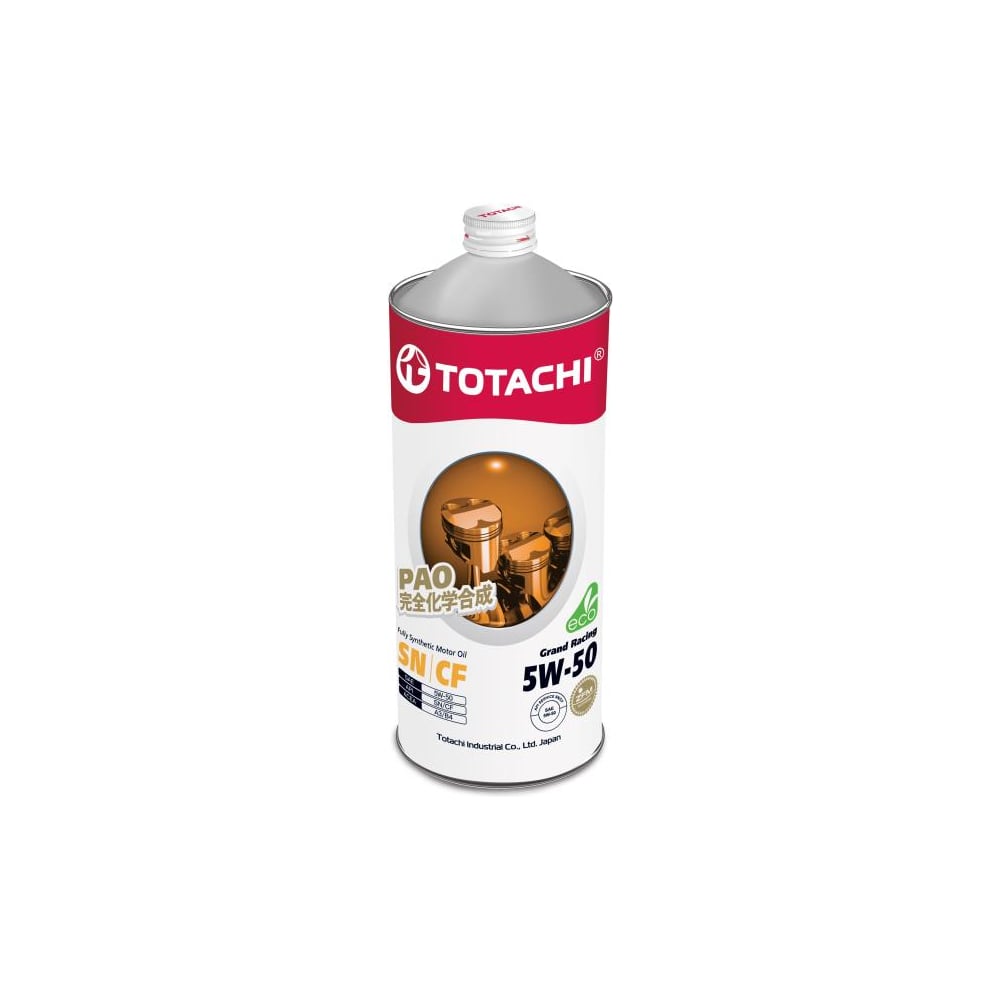 Моторное масло TOTACHI Grand Racing Fully Synthetic SN/CF, 5W-50, 1 л ...