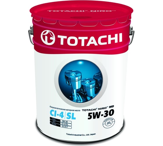 Моторное масло TOTACHI NIRO MD Semi-Synthetic CI-4/SL 5W-30 16.5 кг/19л. 4589904921643 1