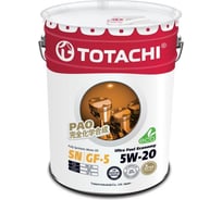 Моторное масло TOTACHI Ultra Fuel Fully Synthetic SN, 5W-20, 20 л 4562374690677