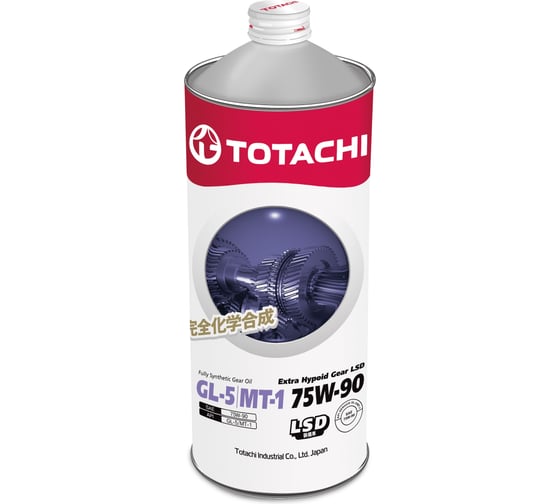 Трансмиссионное масло TOTACHI Extra Hypoid Gear LSD Fully Syn GL-5/MT-1 75W-90 1 л 4562374691919 1